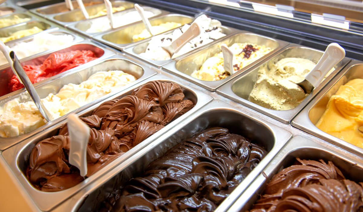 Gelato Artigianale in esposizione
