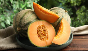Melone cantalupo tagliato